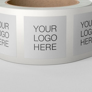 Gepersonaliseerde logo stickers, vierkante stickers, dank u stickers, dank u stickers, logo stickers, aangepaste stickers