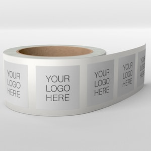 Personalisierte Logo Sticker, Quadrat sticker, danke Sticker, Dankeschön Sticker, Logo Aufkleber, Individuelle Aufkleber