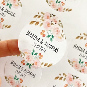 Personalized Wedding Stickers, Wedding Stickers, Wedding Stickers, Thank You Stickers, Thank You Stickers, Wedding Stickers S006