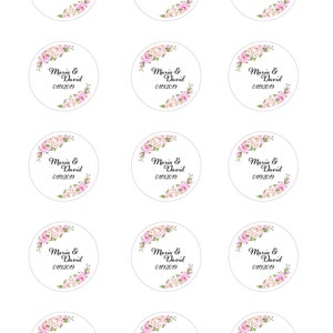 Personalisierte Hochzeit Sticker, aufkleber personalisiert, personalisierte sticker, aufkleber hochzeit, sticker personalisiert Bild 8