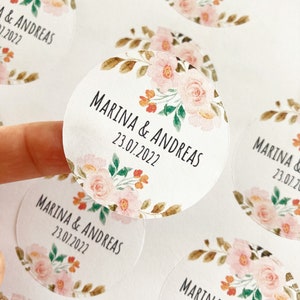 Personalisierte Hochzeit Sticker, aufkleber personalisiert, personalisierte sticker, aufkleber hochzeit, sticker personalisiert Bild 7