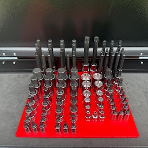 Blue Point (Snap On) 87 Piece Torx and Hex Bit Socket Set Tray - Organiser | Drawer Organiser | Toolbox Organiser | Mechanic Gift | Dad Gift