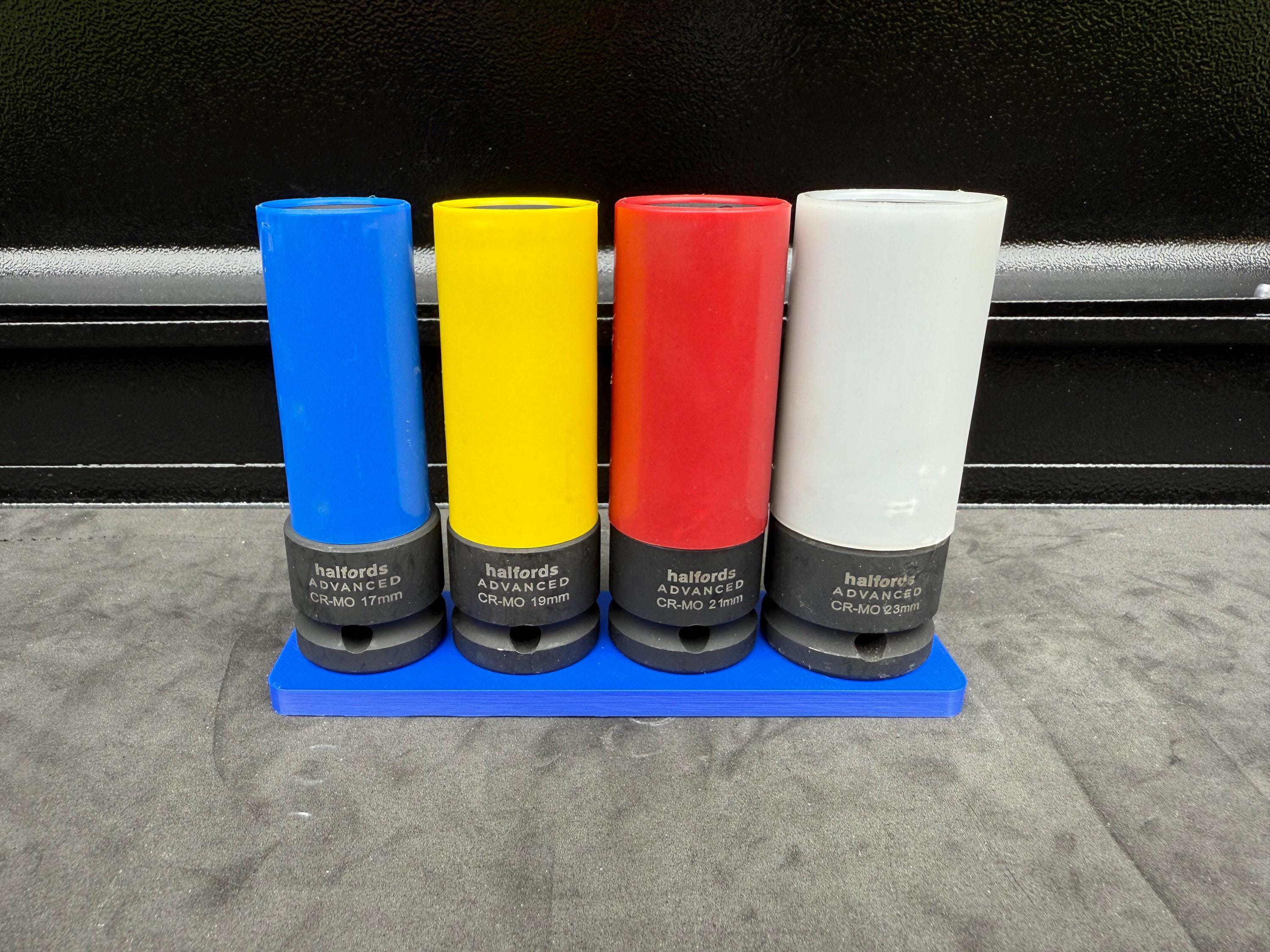 Halfords Advanced Alloy Wheel Socket Holder Holds Drawer