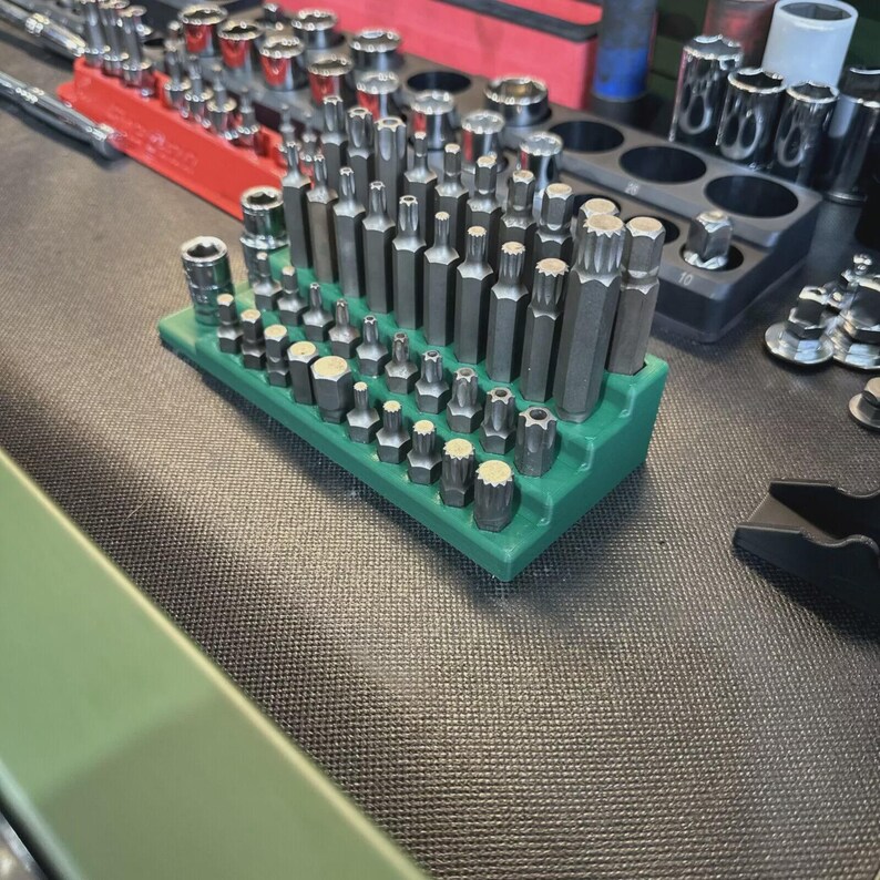 Halfords Advanced 10mm Hex Bit Set Holder (from 200pc Set) | Drawer Organiser | Toolbox Organiser | Mechanic Gift image 4