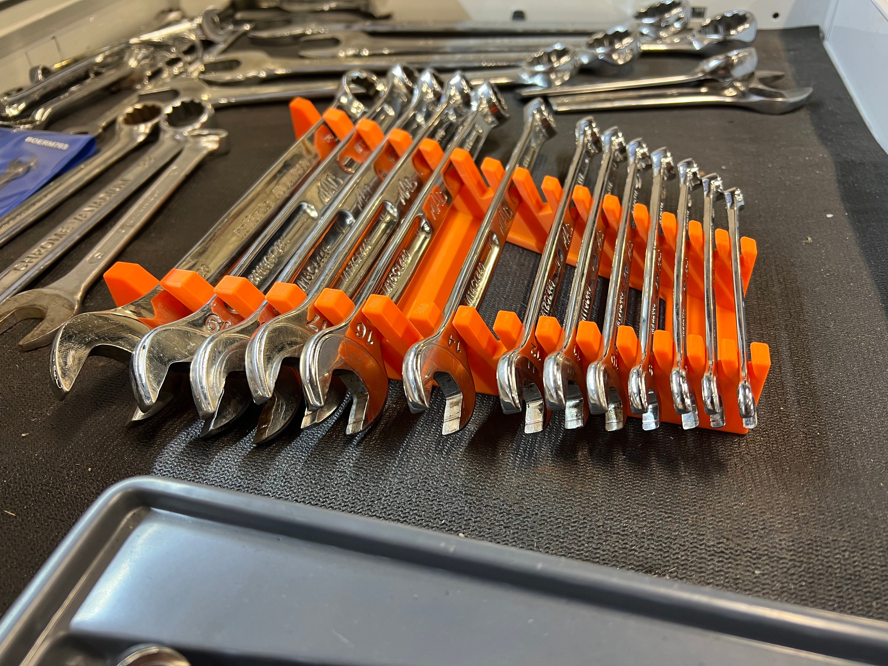 Foldable Spanner Rack Spanner Rack, Spanner Holder, Wrench Rack, Drawer Organiser, Toolbox ...