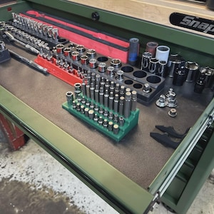 Halfords Advanced 10mm Hex Bit Set Holder (from 200pc Set) | Drawer Organiser | Toolbox Organiser | Mechanic Gift image 7