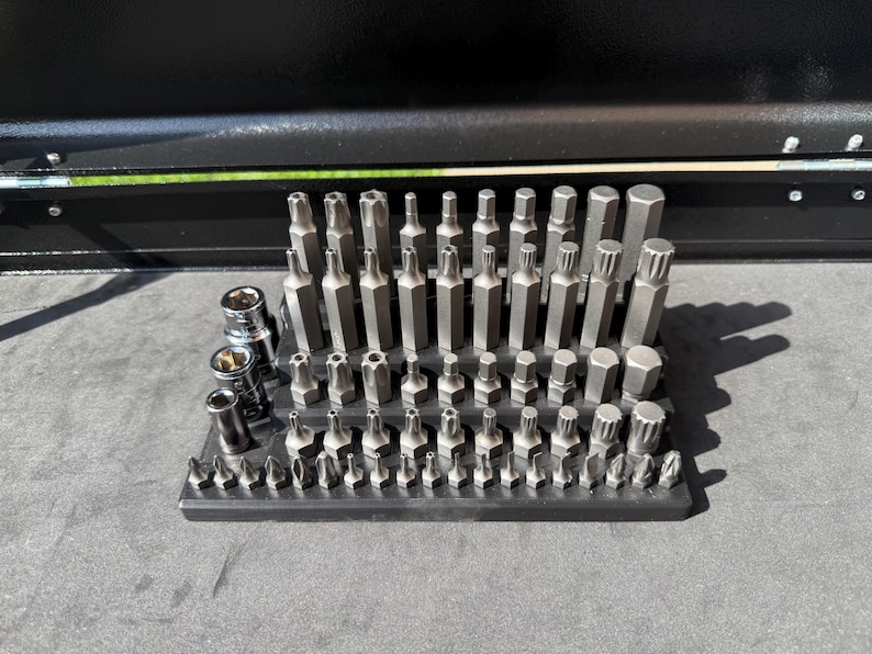 Halfords Advanced 10mm Hex Bit Set Holder (from 200pc Set) | Drawer Organiser | Toolbox Organiser | Mechanic Gift image 3