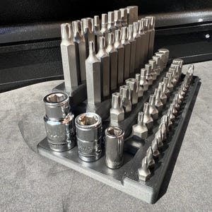 Halfords Advanced 10mm Hex Bit Set Holder (from 200pc Set) | Drawer Organiser | Toolbox Organiser | Mechanic Gift image 6