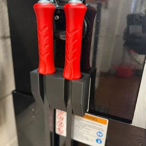 2 Slot Large Snap On Pry Bar Holder - Magnetic | Pry Bar Holder | Crow Bar | Drawer Organiser | Toolbox Organiser | Mechanic Gift | Dad Gift