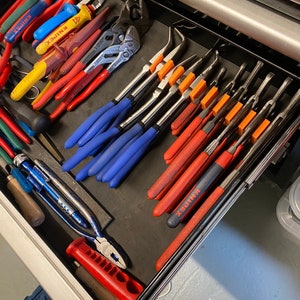 Modular Magnetic Tool Organiser, Plier Organiser, Drawer Organiser, Toolbox Organiser, Mechanic Gift, Dad Gift