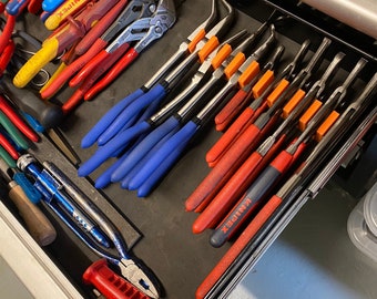 Modular Magnetic Tool Organiser, Plier Organiser, Drawer Organiser, Toolbox Organiser, Mechanic Gift, Dad Gift