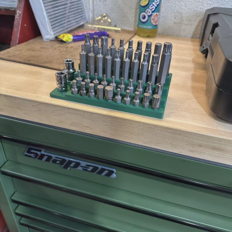 Halfords Advanced 10mm Hex Bit Set Holder (from 200pc Set) | Drawer Organiser | Toolbox Organiser | Mechanic Gift image 1