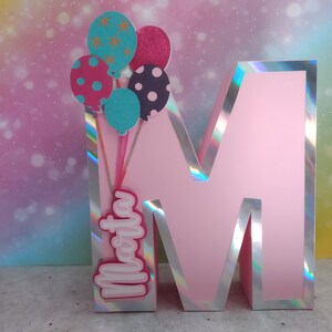 Papier cartonné 3D Lettres, lettres et chiffres 3D, lettres 3D personnalisées, décoration lettres bébé, décoration initiale 3D, déco fête prénatale