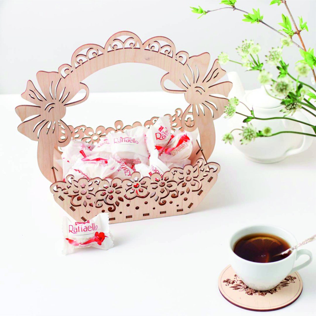 Laser Cut Easter Candy Basket SVG Template (digital Download) - Etsy UK