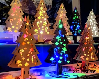 Laser Cut Christmas Tree: 3mm Vector File (Digital Download)