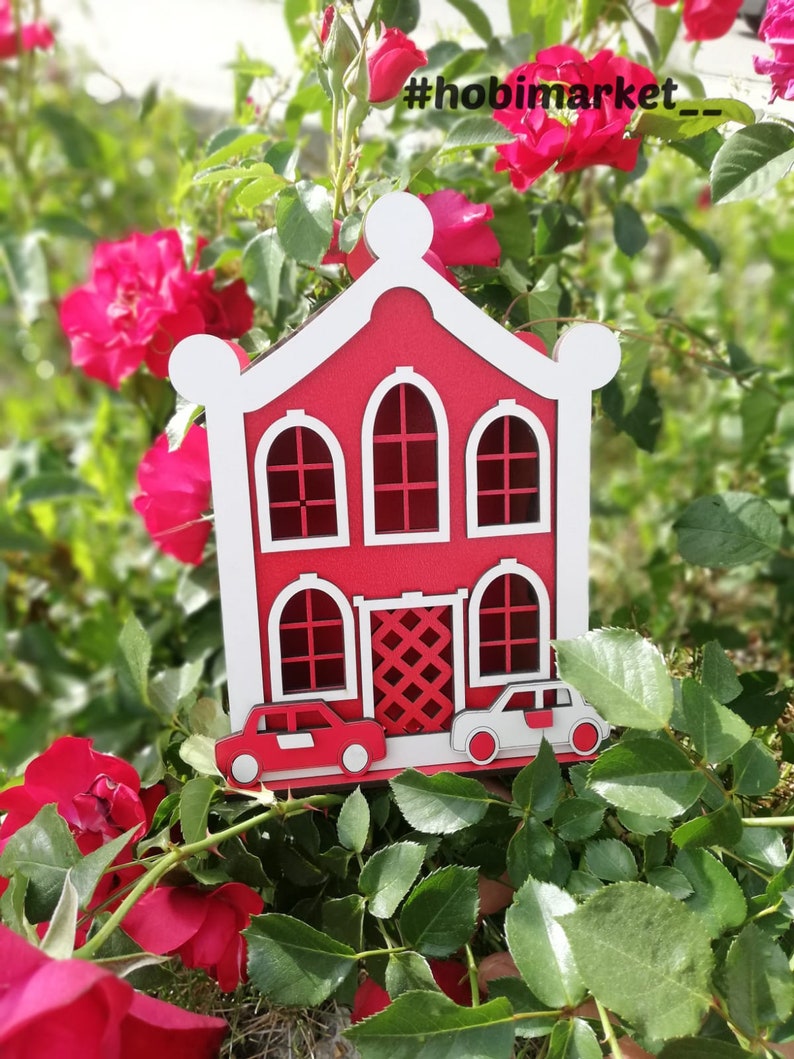 Laser Cut House Piggy Bank Svg Cartoon Characters With Twetty Etsy