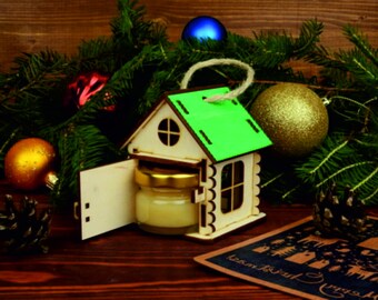 Wooden House Box SVG File: Laser Cut Gift Packaging (Digital Download)