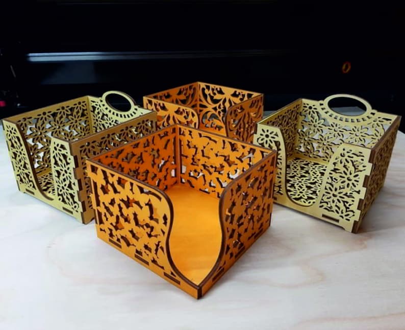 Napkin Holder Svg Wooden Napkin Holder Laser Cut File Etsy