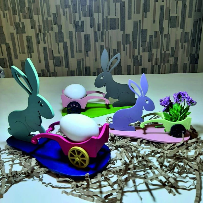 Easter Decoration Laser Cut Easter Bunny Laser Cut Easter Etsy