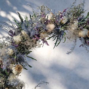 MISTRAL WINNER Wreath of dried and fresh flowers 30cm