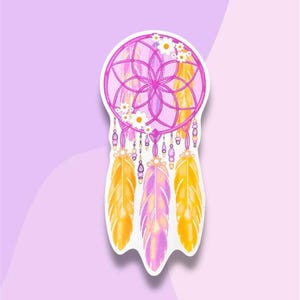 Dreamcatcher Sticker | Die cut stickers | Stickers | Dreamcatcher | Vinyl Sticker | Dream | Aesthetic | cute | Waterproof | Journaling
