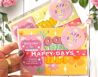 Set di 6 biglietti d'auguri / Biglietti / Divertenti / Design di biglietti / Colorati / Assortiti