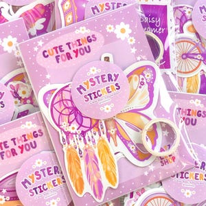 Mystery Sticker Packs | Stickers | Sticker sheets | Mystery | Sticker Packs | Vinyl Stickers | Cute | Washi Tape