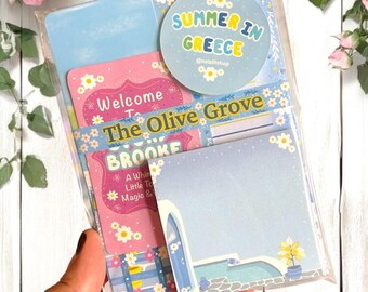 Summer in Greece Stationery Bundle | Notepads, Bookmarks, Greeting Card