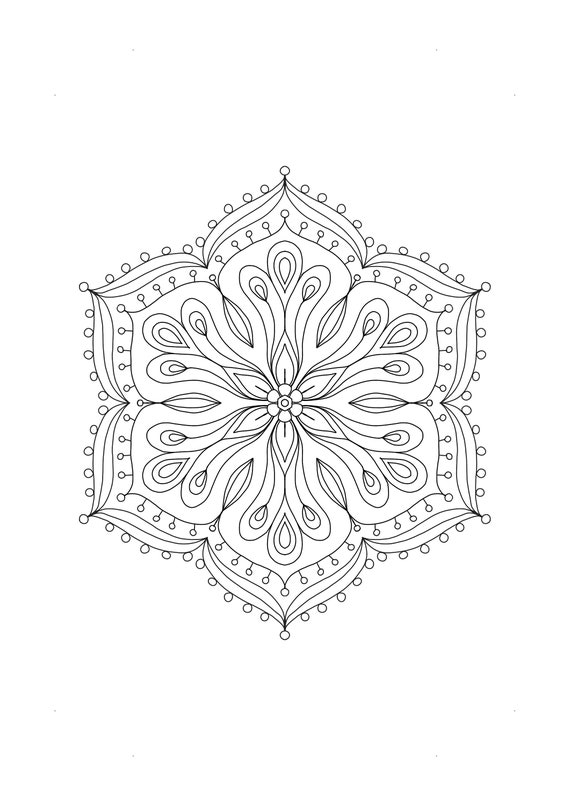 Mandala Coloring Pages Instant Download Printable | Etsy