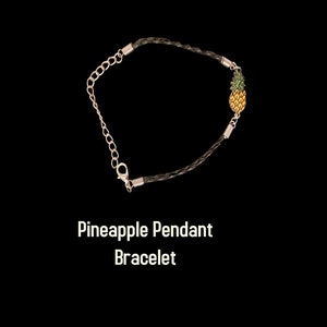 Upside down pineapple pendant bracelet Swinger discreet jewelry