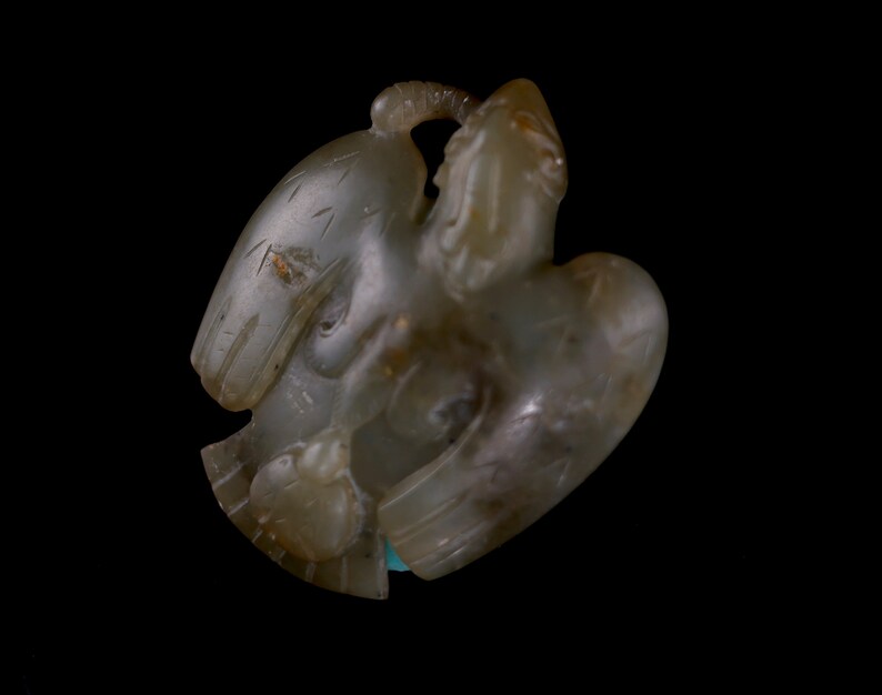 Oldpoetry Han Dynasty Jade Eagle Sculpture Chinese Ancient Etsy