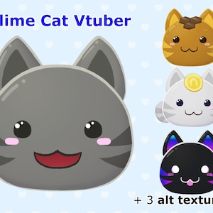 Cat slime 2D Vtuber Model | Full Rigged | Premade