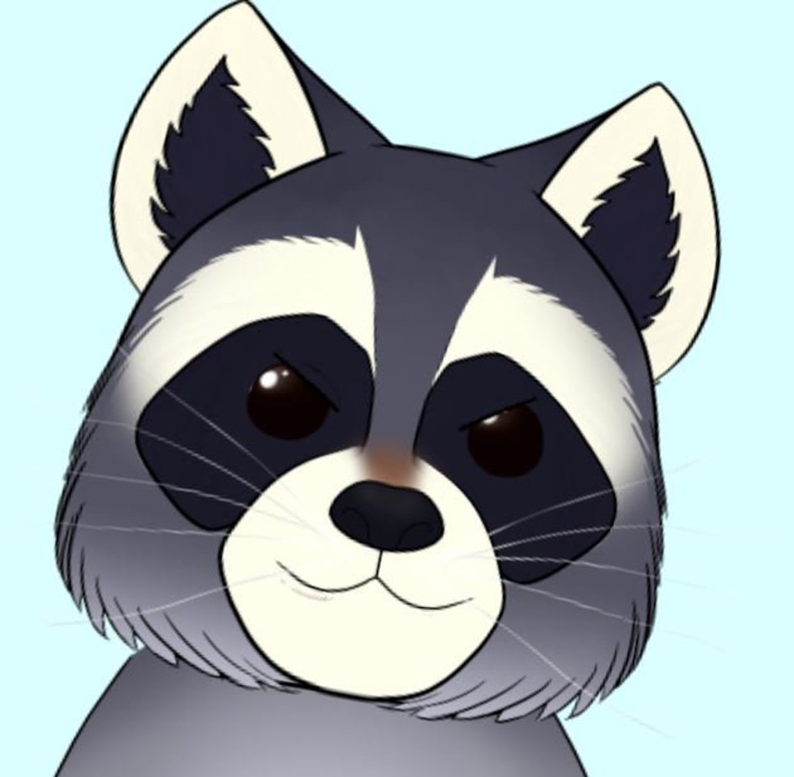 Raccoon 2D Vtuber Model | Full Rigged | Premade - Etsy