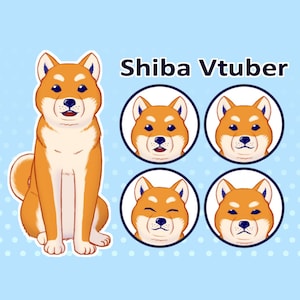 Shiba Inu 2D Vtuber Model | Full Rigged | Premade