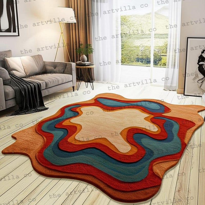 Irregular Rug - Etsy