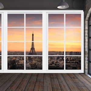 Eiffel Tower In France Wallpaper Paris Theme Mural Instant View Paris Theme Girls RoomPeel and Stick - Nonwoven Wallpaper