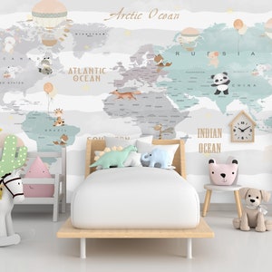 Educational World Wap Wallpaper Children's Rooms  Nonwoven Wallpaper, Peel and Stick Marble Wallpaper