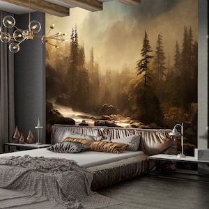 Fantasy Natural Environment Fantasy Landscape Wallpaper Peel And Stick / Nonwoven Wallpaper