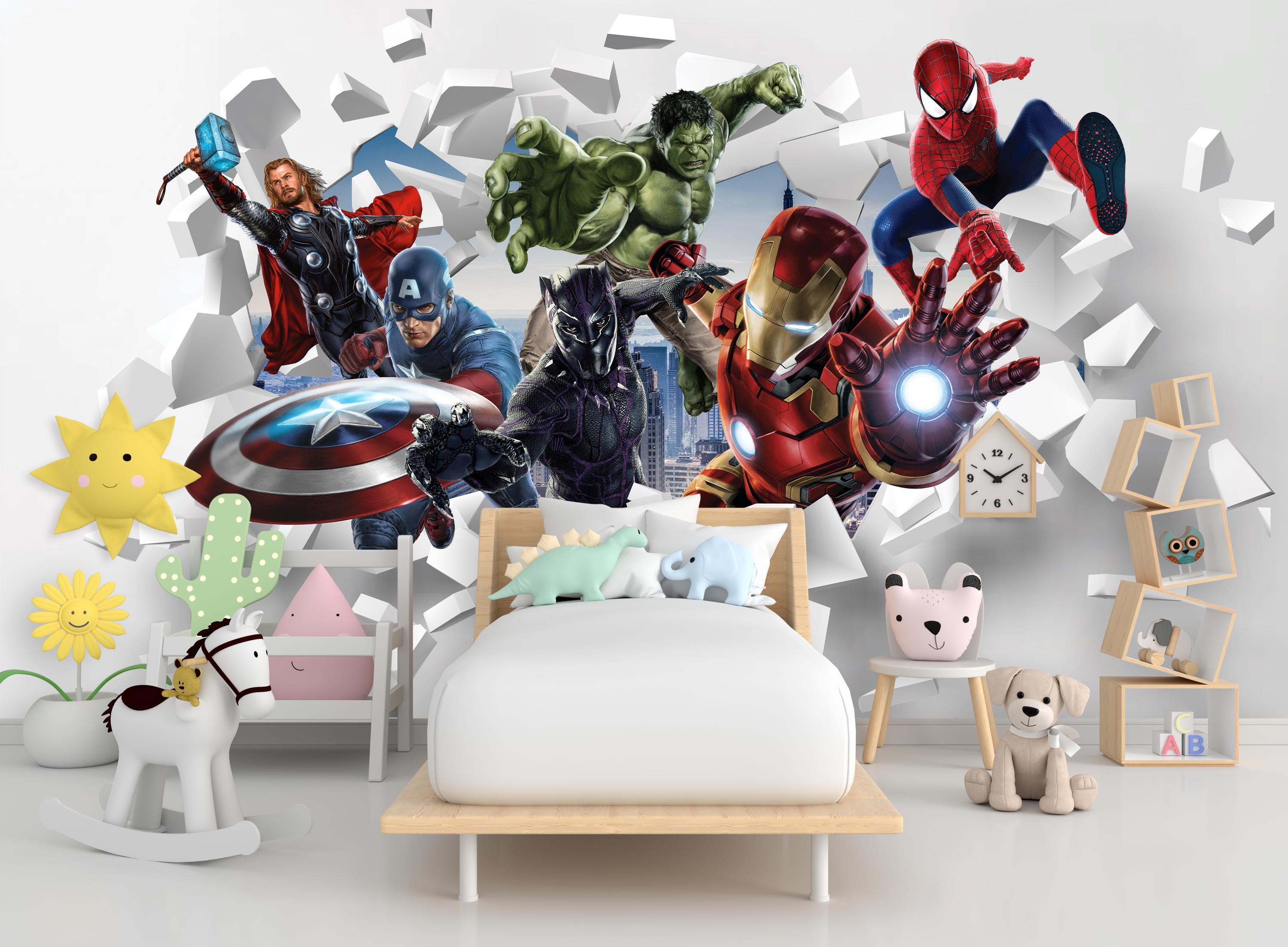 Adesivo Murale Dei Supereroi Viola E Tigre Per Bambini 60 X 120 | Leroy - Foto 11