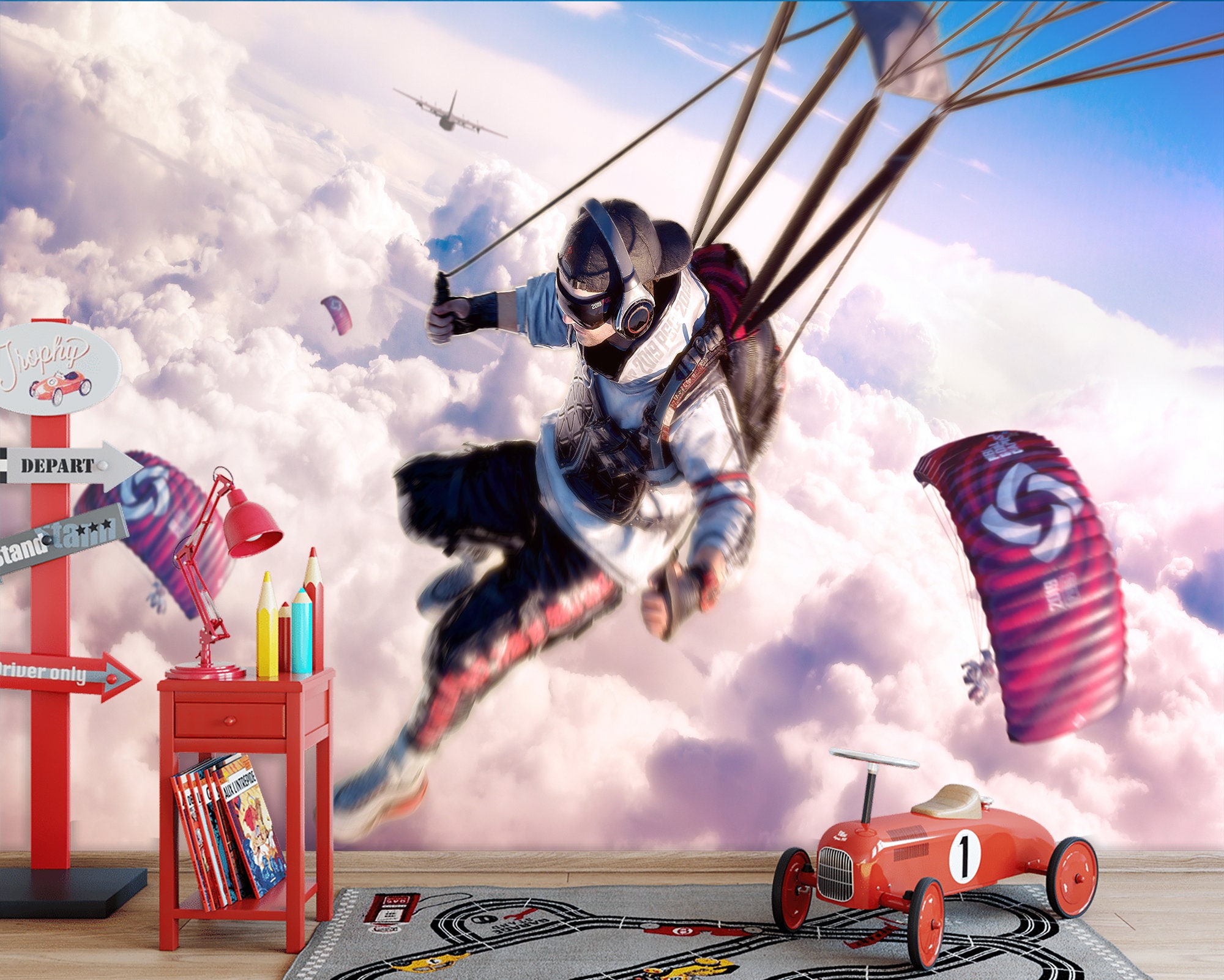 PUBG Wallpaper, PlayerUnknown's Battlegrounds Wall Art, Game Poster Gift, HQ Wall Decor Peel and Stick / Nonwoven