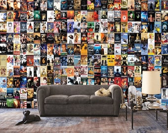 Movie Posters Digital Print Wallpaper, Wall Coverings Peel And Stick - NonWowen