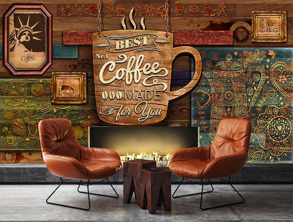 Wallpaper for cheap shop wall