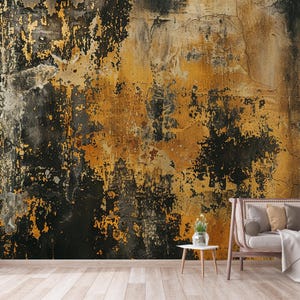 Rusty Metal Wall Mural: Peel and Stick Nonwoven Wallpaper