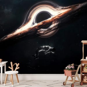 Carta da parati con astronauti, carta da parati con galassia, carta da parati con spazio, carta da parati a tema galassia, carta da parati per bambini staccabile e attaccabile, carta da parati per la cameretta dei bambini