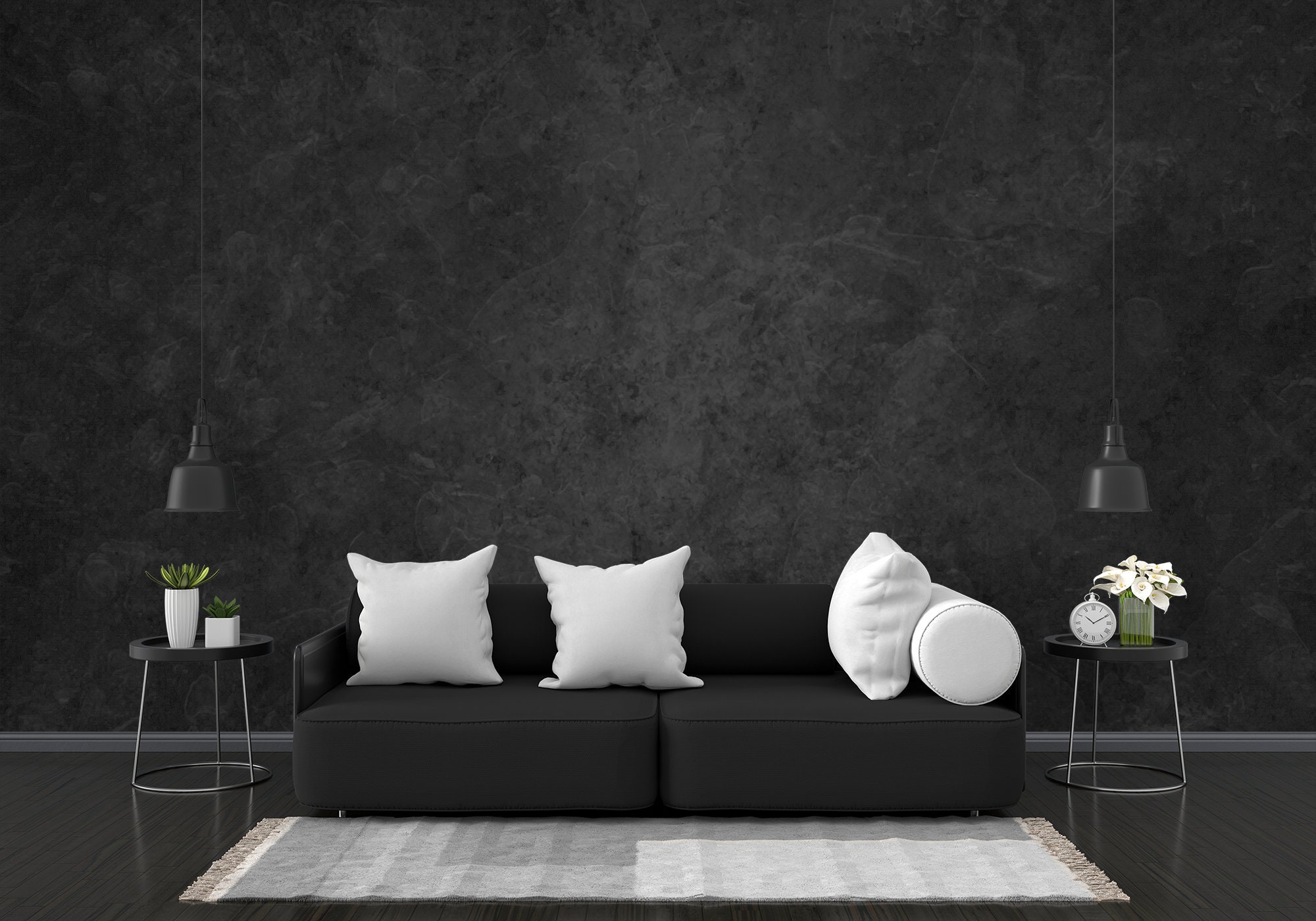 Premium Photo  Concrete wall black color for background