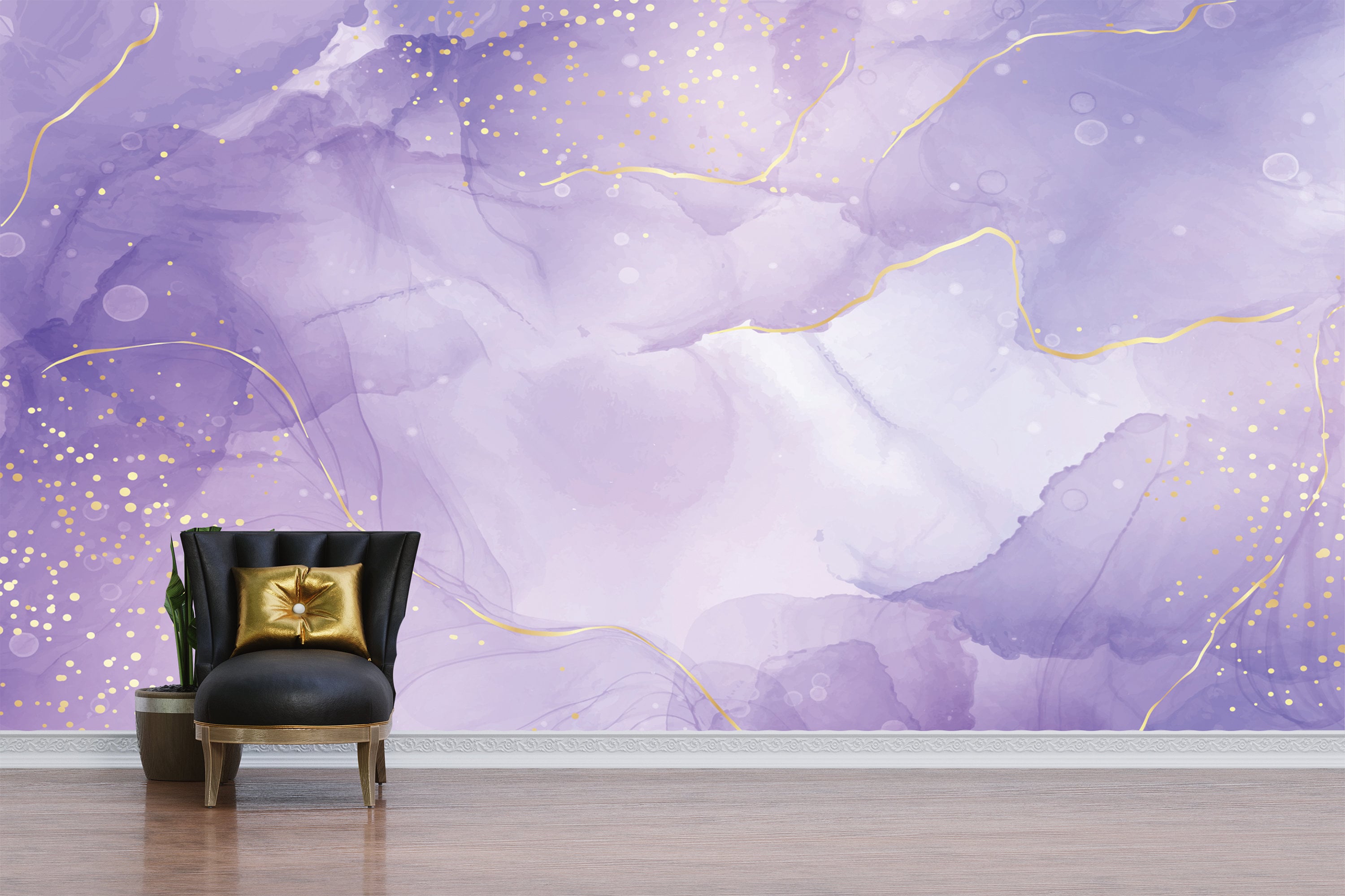 Blossom in Lavender Peel  Stick Wallpaper Panel  SBC Decor