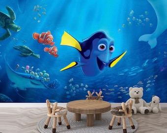 Dory and Nemo Wall Mural, Finding Nemo Peel Stick Wallpaper
