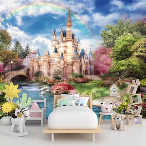 Magic Castle Wallpaper Mural: Princess Castle Arch, Peel and Stick