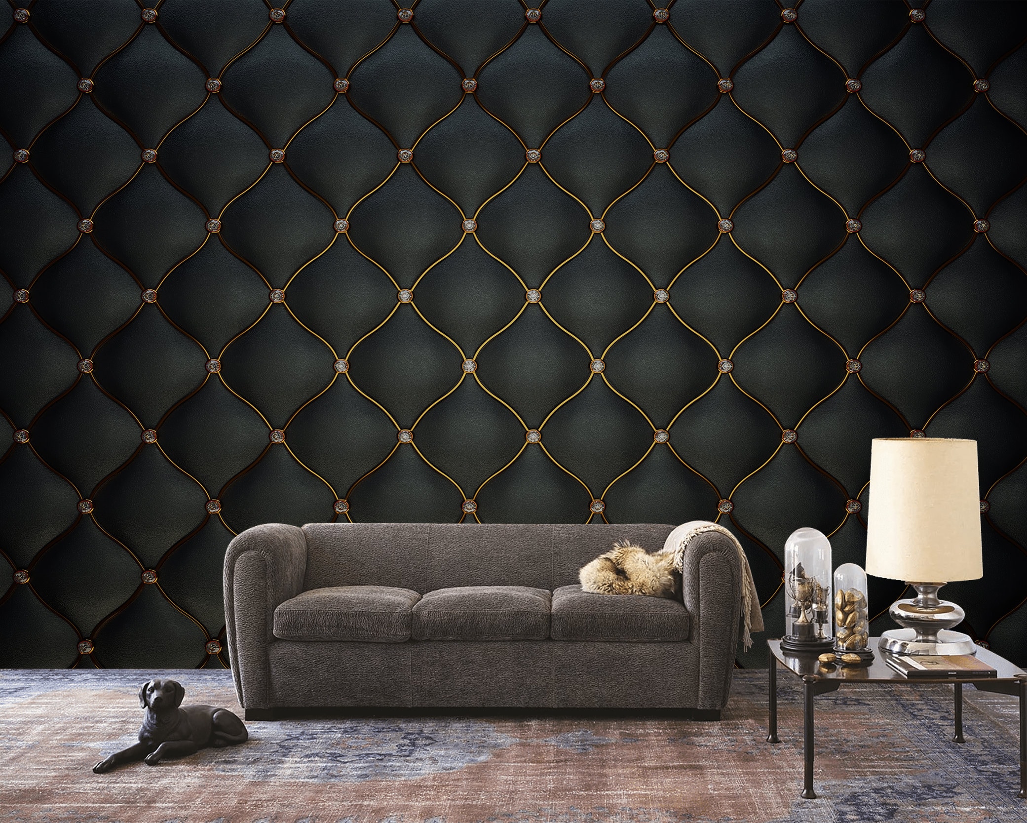 Art3d 20-pieces Decorative 3D Wall Panels Faux Leather Tile for Interior  Wall, Living Room, Bedroom,decorative Soundproofing Panel 