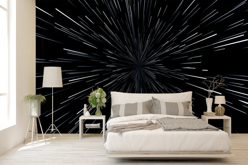 Autocollant Mural Star Wars - Millennium Falcon - Vinyle Noir - Marque Skinzilla - Neuf Sous Film